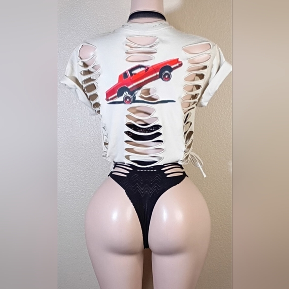 Low Rider Custom Distressed Tshirt - Picture 6 of 7